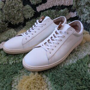 Oliver Cabell Low 1 Off White Leather Sneaker - Size 12